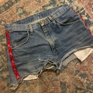 denim shorts